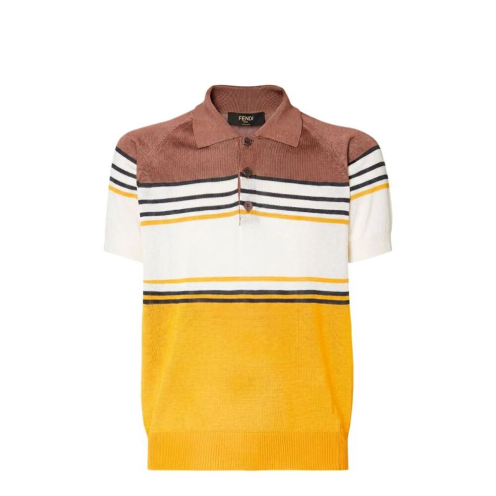 Fendi Men Polo Maxi Stripes